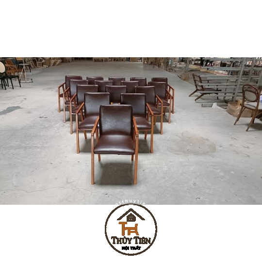 Ghế  Haly gỗ cao su phù hợp quán Cà phê 