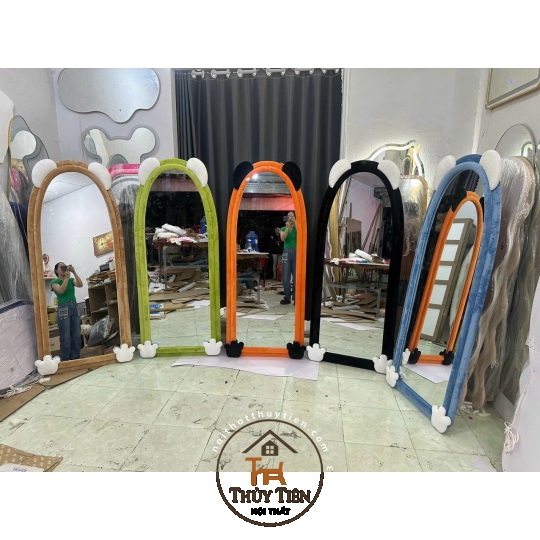 Gương bọc nỉ nhiều mẫu, E nhận làm mix màu theo yêu cầu nhé