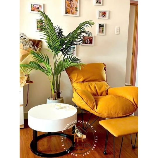 Ghế Bập bênh tôm tặng kèm đôn gác chân 