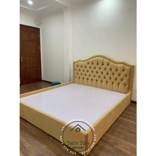 Tổng hợp mẫu giường bọc nỉ , da cho khách giá tận xưởng