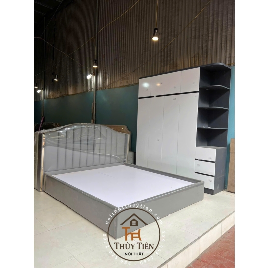 Tổng hợp mẫu giường bọc nỉ , da cho khách giá tận xưởng