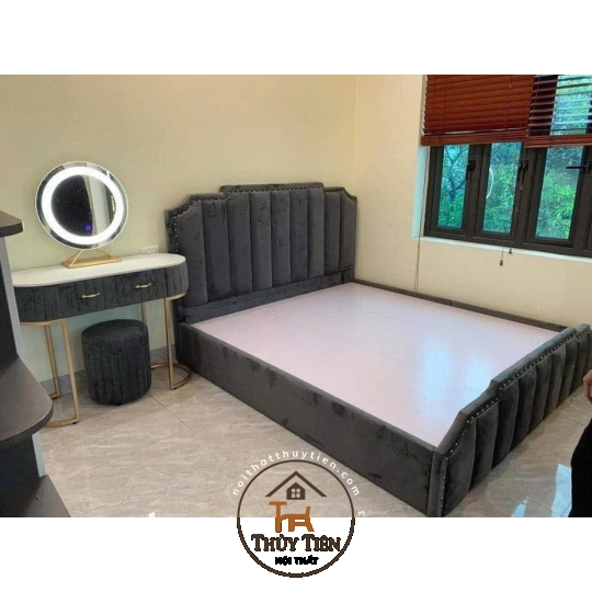 Tổng hợp mẫu giường bọc nỉ , da cho khách giá tận xưởng