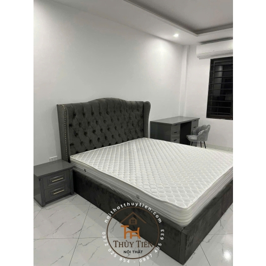 Tổng hợp mẫu giường bọc nỉ , da cho khách giá tận xưởng