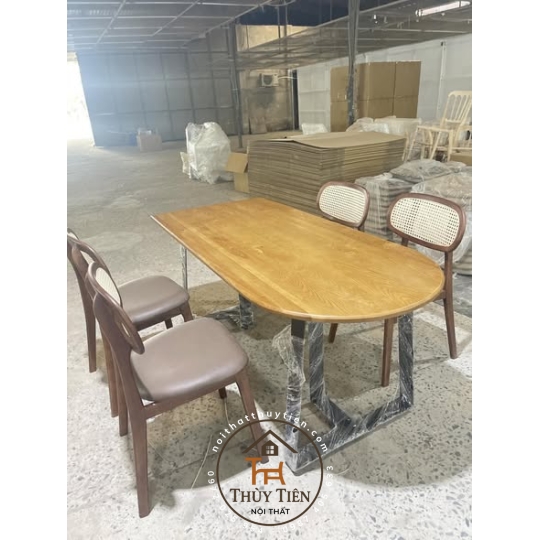 Bộ bàn ăn 4 ghế ghế mây