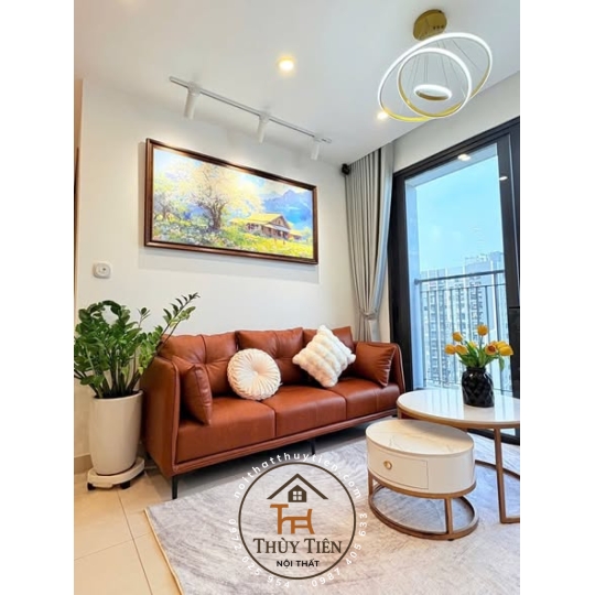 Sofa kết hợp bàn trà quá xinh luôn 