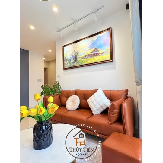 Sofa kết hợp bàn trà quá xinh luôn 
