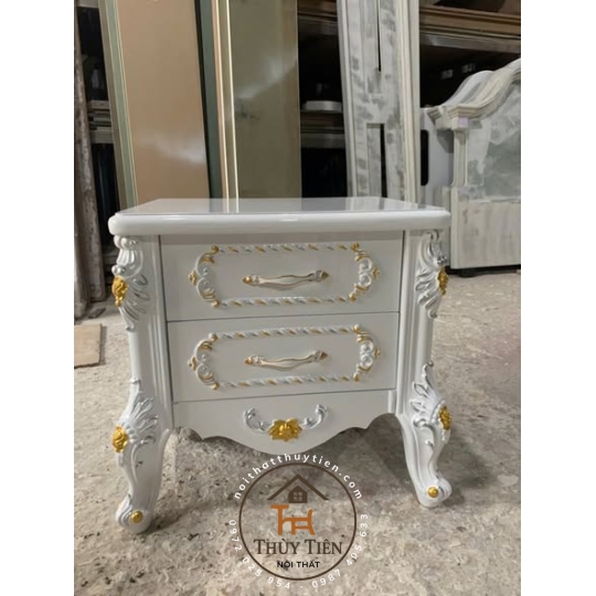 Giường tân cổ điển khung phôi nhập