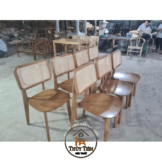GHẾ MÂY CH301 MẶT VÁN VNEER