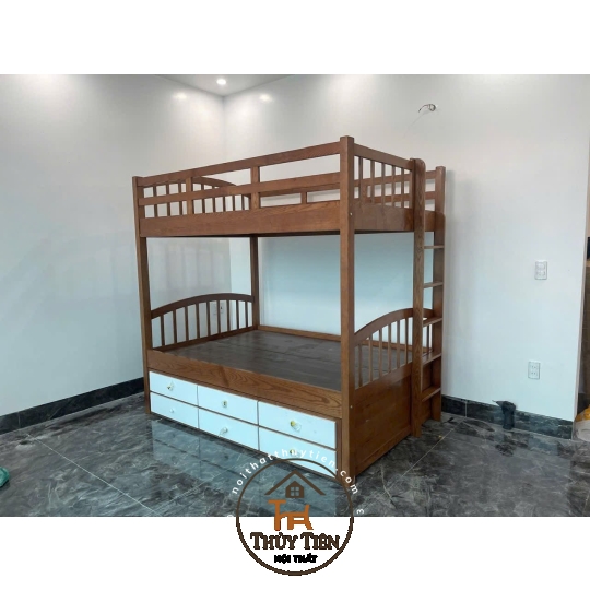 Giường tầng theo thiết kế đây ạ Chuẩn đẹp chắc
