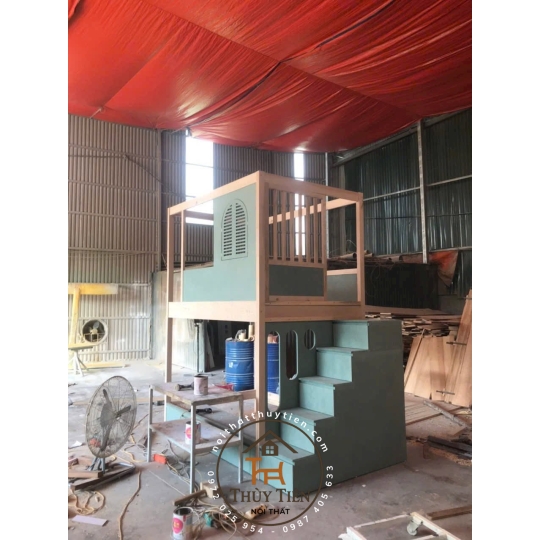 Giường tầng theo thiết kế đây ạ Chuẩn đẹp chắc