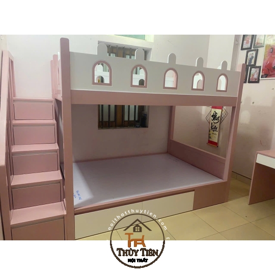 Giường tầng theo thiết kế đây ạ Chuẩn đẹp chắc