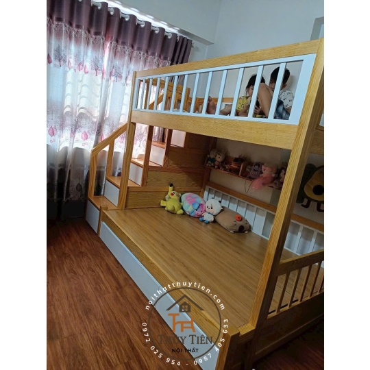 Giường tầng theo thiết kế đây ạ Chuẩn đẹp chắc
