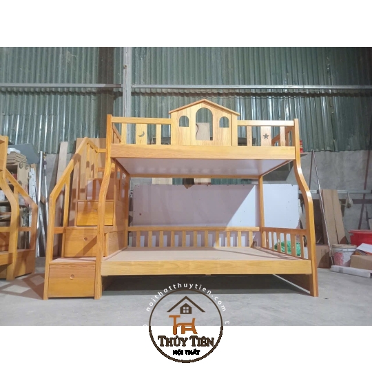 Giường tầng theo thiết kế đây ạ Chuẩn đẹp chắc