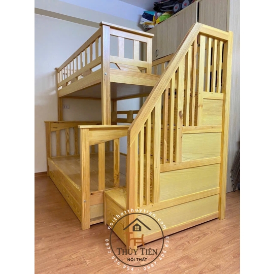 Giường tầng theo thiết kế đây ạ Chuẩn đẹp chắc