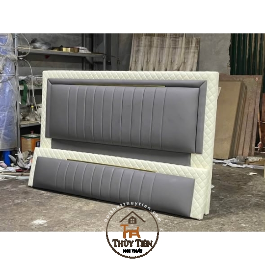 Giường bọc da hàng thiết kế đẹp xịn
