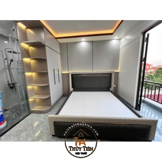 Giường bọc da hàng thiết kế đẹp xịn