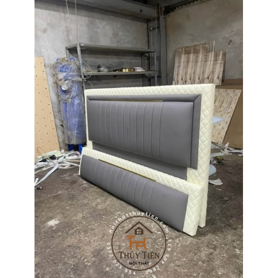 Giường bọc da hàng thiết kế đẹp xịn