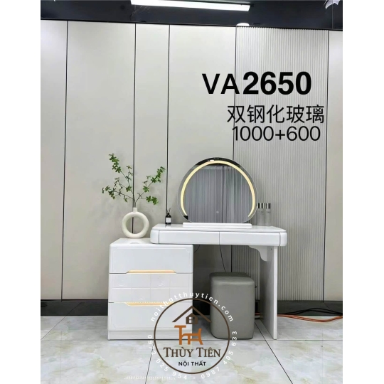 Bộ bàn ghế trang điểm hiện đại hàng gỗ thịt đẹp bền 