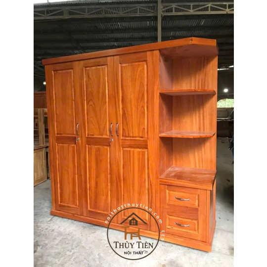 Tủ áo gõ phủ có kệ mới ra lò, giá siu mềm