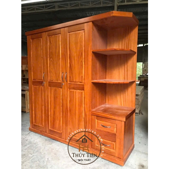 Tủ áo gõ phủ có kệ mới ra lò, giá siu mềm