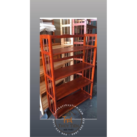 Kệ sách- kệ đa năng gỗ cao su nhiều kích thước