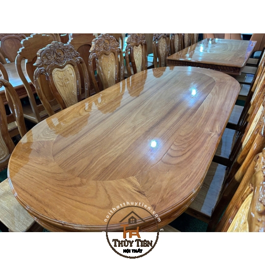 Bộ bàn ăn gỗ căm xe- BBAGCXE 002