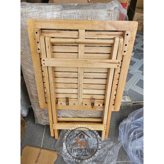 Bộ Bàn ghế cafe mini gỗ cao su- BCFCS 002
