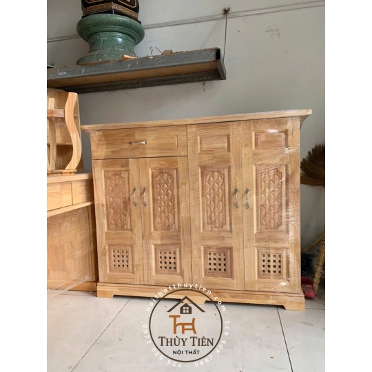 Tủ giày dép gỗ cao su- TGDGCS 004