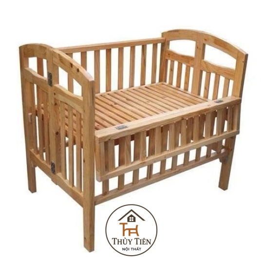 Giường cũi em bé Gỗ Thông Loại Đẹp Chắn Chắn