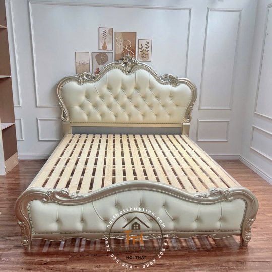 Giường đặt theo yêu cầu khách ạ