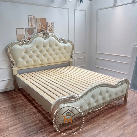 Giường đặt theo yêu cầu khách ạ