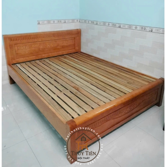 Giường ngủ gỗ sồi Pháp Màu