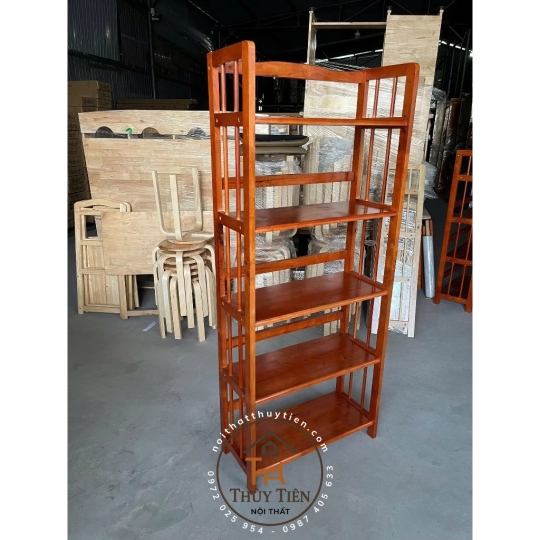 Kệ sách- kệ đa năng gỗ cao su nhiều kích thước