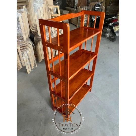 Kệ sách- kệ đa năng gỗ cao su nhiều kích thước