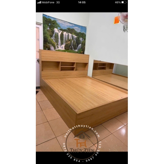 Giường ngủ gỗ mdf lõi xanh chống ẩm giá tận xưởng