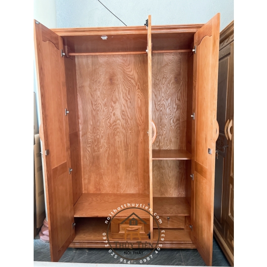 Tủ Quần Áo Gỗ sồi màu đủ kích thước- TQAGS 007
