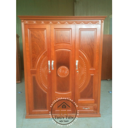 Tủ quần  gỗ xoan phủ nhiều kích thước