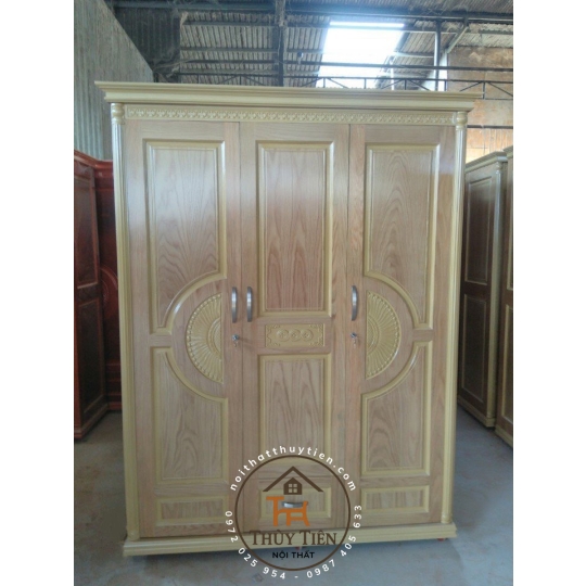 Tủ quần  gỗ sồi phủ nhiều kích thước 