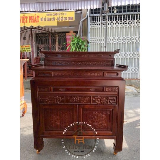 Bàn thờ gỗ tràm rừng- BTGT 034