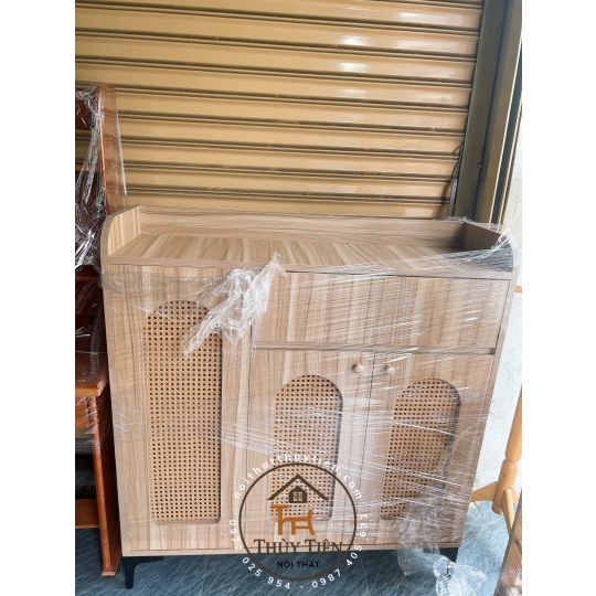 Mẫu tủ dép gỗ công nghiệp mdf cánh mây đủ kích thước