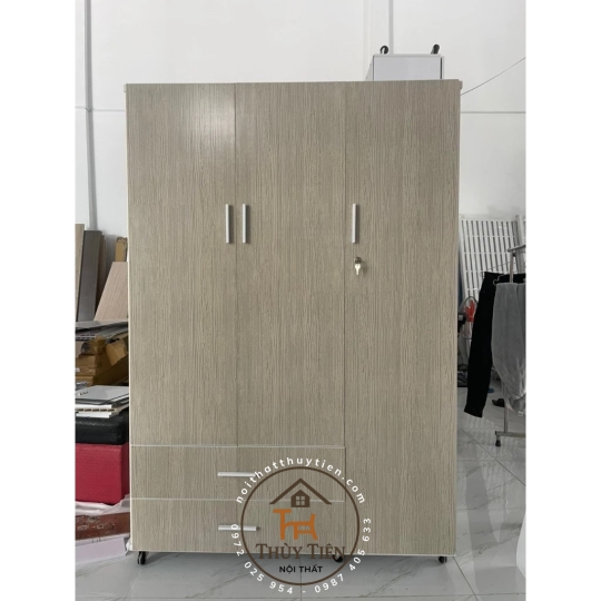 Tủ quần áo gỗ MDF cửa mở - TQAMDF 025