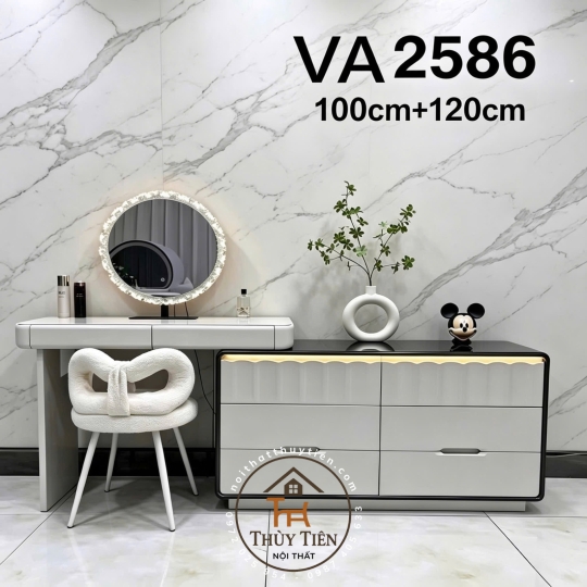 Bộ bàn ghế trang điểm hiện đại