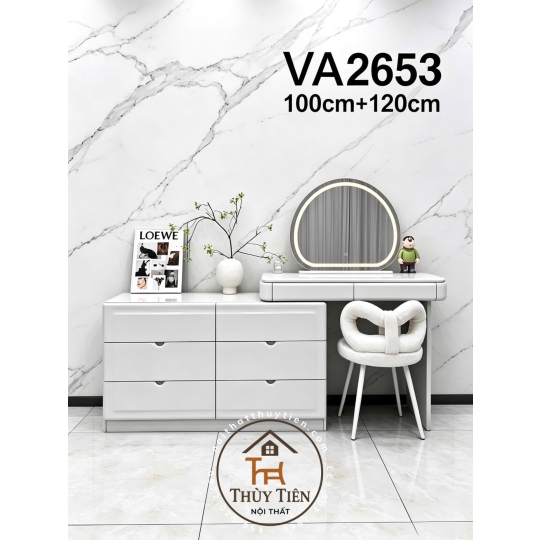 Bộ bàn ghế trang điểm hiện đại