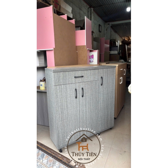 Tủ giày dép MDF lõi nâu nhiều kích thước