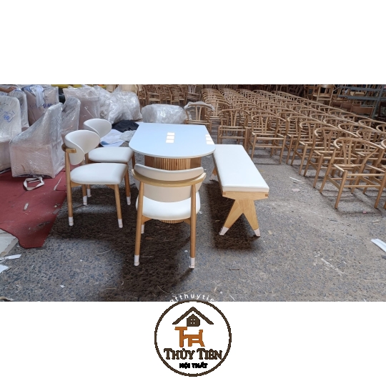 Bộ bàn ăn cao cấp ash