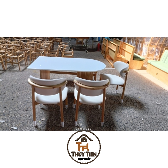 Bộ bàn ăn cao cấp ash