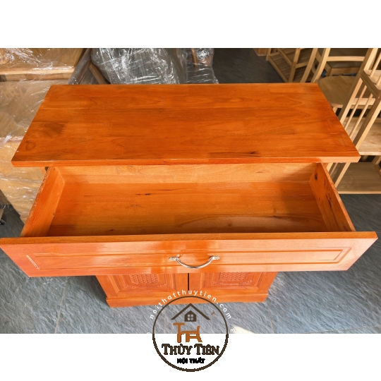 Tủ giày dép gỗ cao su tự nhiên ngang 80cm