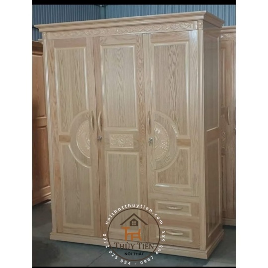 Tủ quần  gỗ sồi phủ nhiều kích thước 