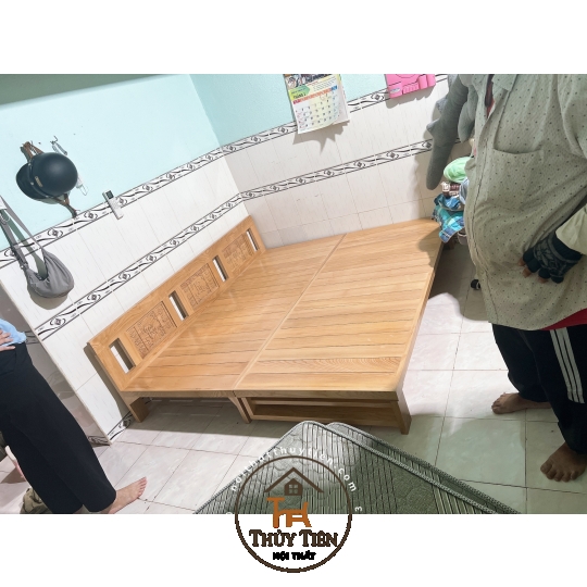 Ghế gấp thành giường- Giường gấp đa năng thông minh- Trường Kỷ gỗ sồi bền đẹp cực chắn chắn