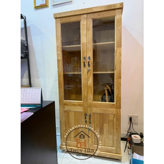 Tủ hồ sơ tủ trưng bày gỗ cao su